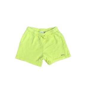 Zara Kids Yellow Elastic Waist Shorts Size 4-5 Years Cotton Blend
